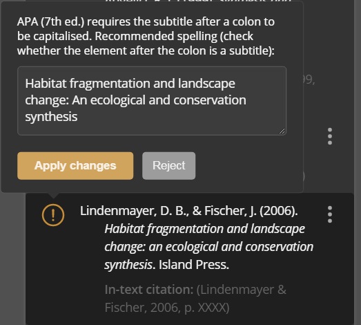 Analyser of subtitle case errors