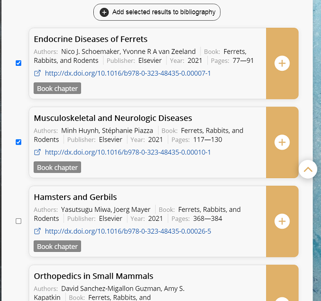 Adding multiple sources from the catalogues simultaneously