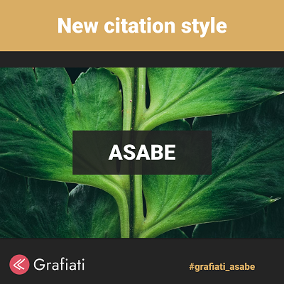 New citation style: ASABE
