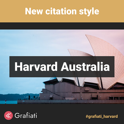 New citation style: Harvard Australia