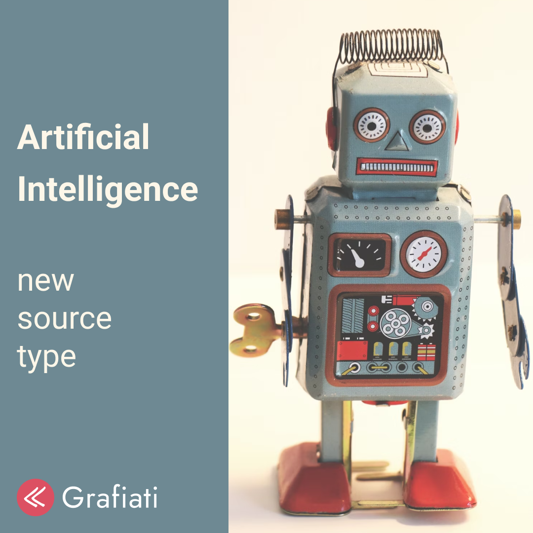 New source type: Artificial intelligence (AI)